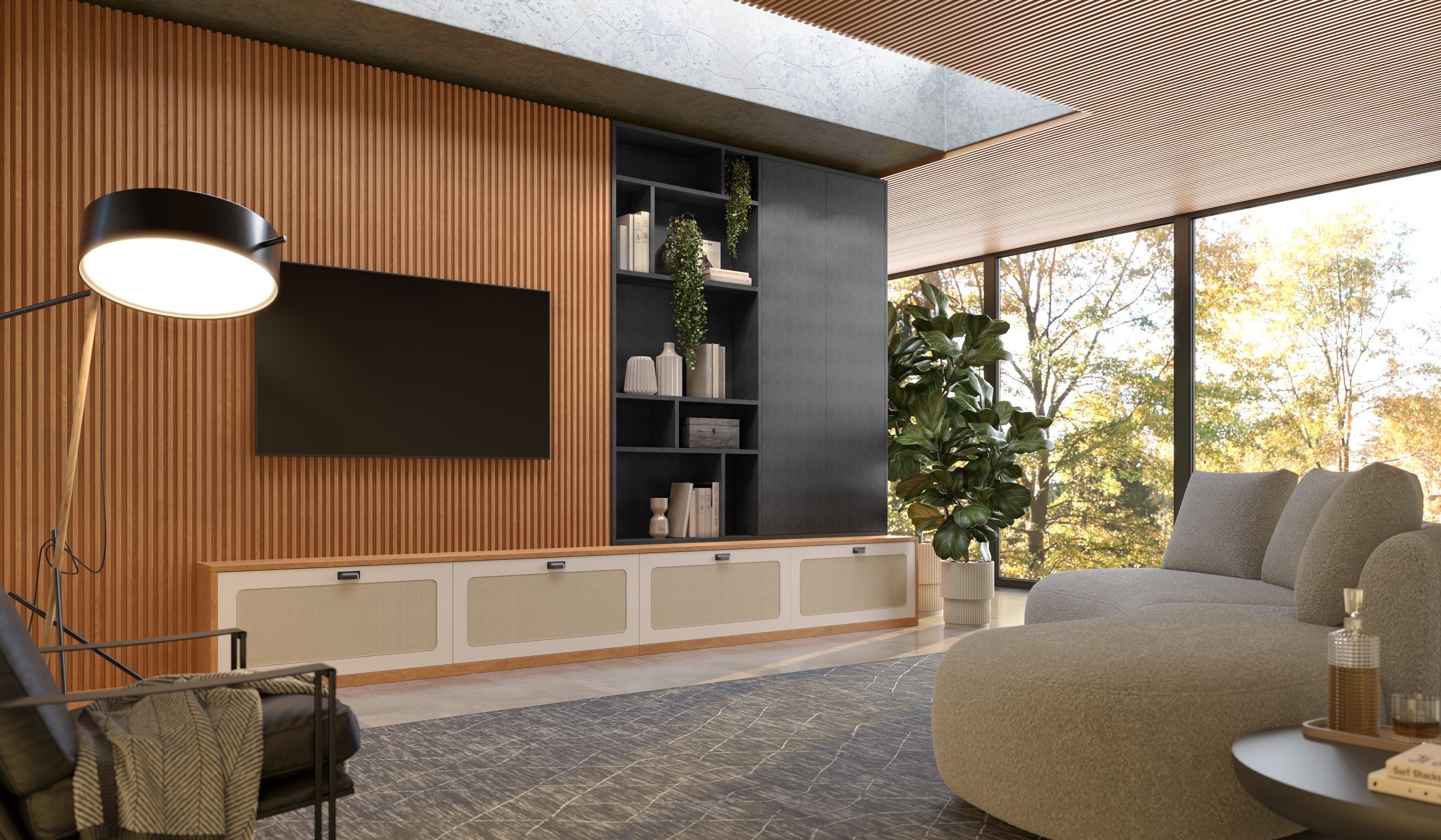 cena-160-living-caixa-ivory-haya-e-slate-palha-trama-natural-puxador-preto-scaled